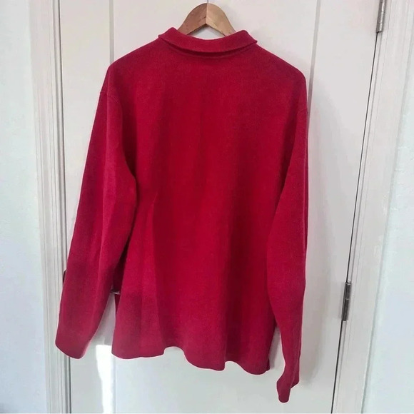 Polo Ralph Lauren Half-Zip Long Sleeve Red Knit Pullover XL - Picture 6 of 6